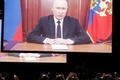 BRICS首脳会議（サミット）にオンラインで出席するロシアのウラジーミル・プーチン大統領。南アフリカ・ヨハネスブルクで（2023年8月22日撮影）。(c)Marco Longari / AFP
