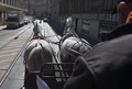 オーストリア首都ウィーンの3区を走る馬車（2020年4月8日撮影）。(c)ALEX HALADA / AFP

