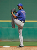 12MLBオープン戦は13日、各地で行われ、テキサス・レンジャーズ（Texas Rangers）のダルビッシュ有（Yu Darvish）は、クリーブランド・インディアンス（Cleveland Indians）戦に先発し、3回を投げて3安打、4四球を与え2失点を喫した。

投球するレンジャーズのダルビッシュ有（2012年3月13日撮影）。(c)AFP/Getty Images/Kevork Djansezian