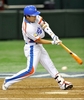 第2回ワールド・ベースボール・クラシック（%%2009 World Baseball Classic%%）強化試合、読売ジャイアンツ（%%Yomiuri Giants%%）対韓国。8回の打席で三振に倒れる韓国の鄭根宇（%%Jeong Keun-Woo%%、チョン・グンウ）。試合は3-0で韓国が敗れた。（2009年3月3日撮影）(c)AFP/TORU YAMANAKA