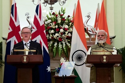 豪印、安保で連携強化へ 首脳会談で一致