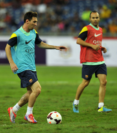 FCバルセロナがクアラルンプールで調整