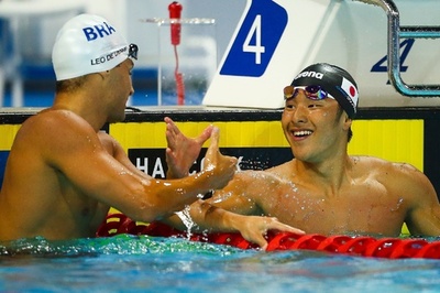 瀬戸が男子200mバタフライで優勝、パンパシ水泳
