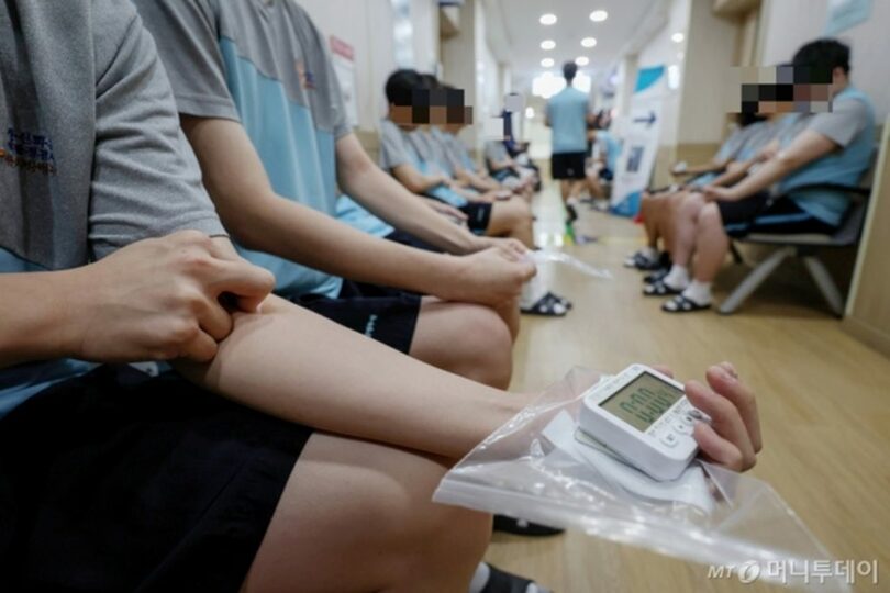 2024年度初の兵役判定検査(c)NEWSIS