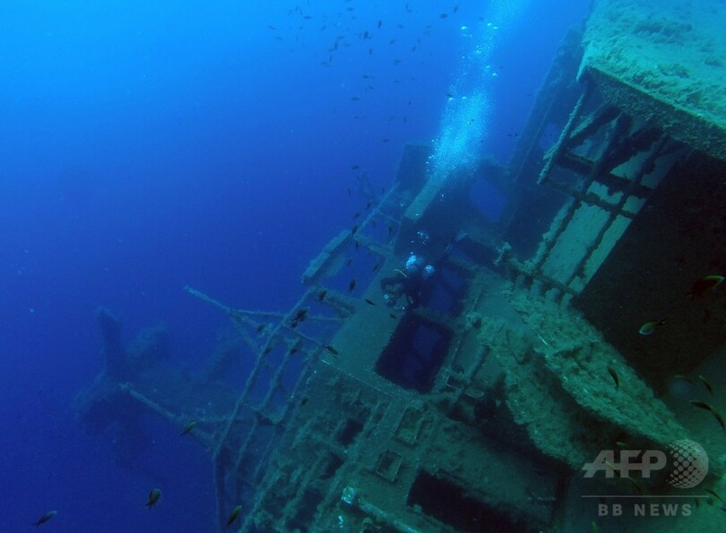 地中海で沈船ダイビングに120人、キプロス沖