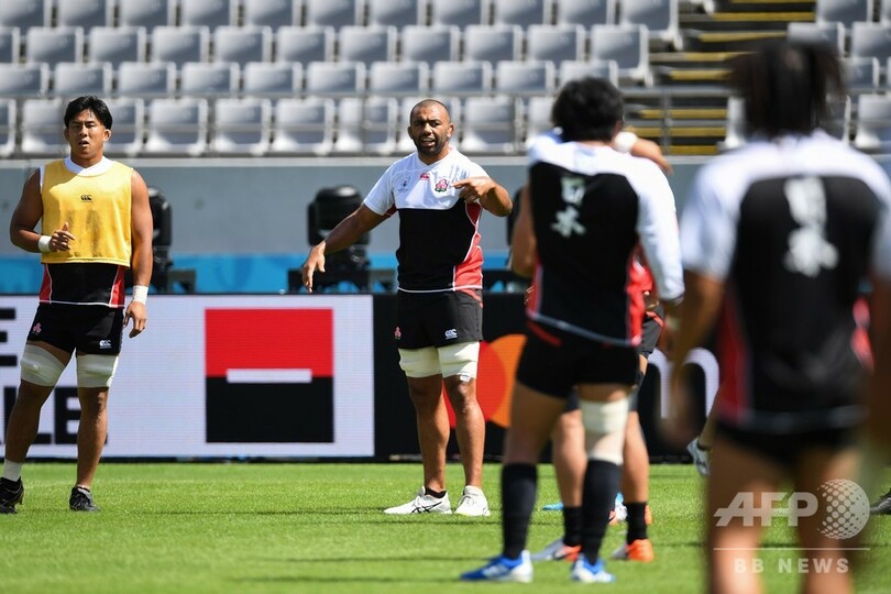 ラグビー日本代表が前日練習、W杯開幕戦でロシアと対戦