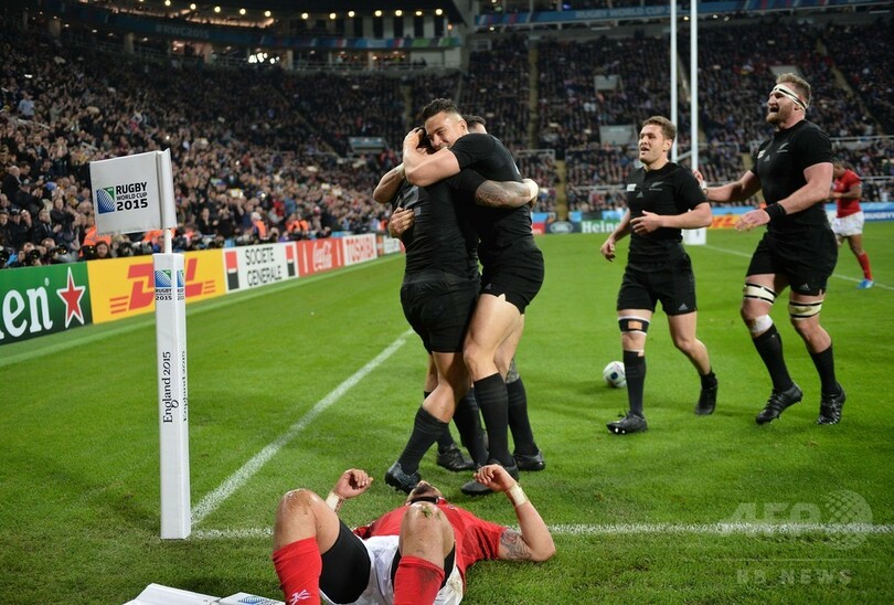 ニュージーランド、予選プール最終戦でトンガを圧倒 ラグビーW杯