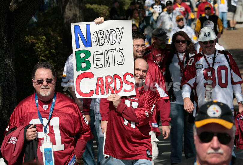 観戦を楽しむファン、NFL第43回スーパーボウル