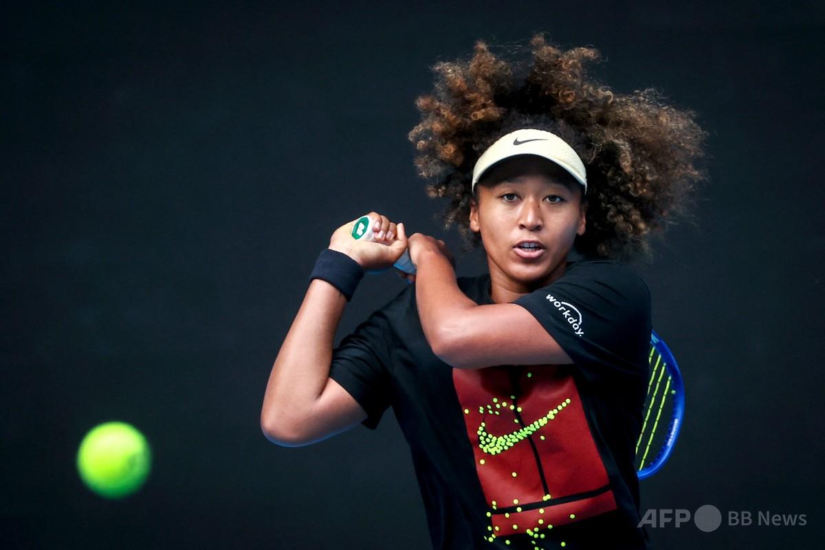 大坂なおみ、全豪OP会場で調整 写真7枚 国際ニュース：AFPBB News