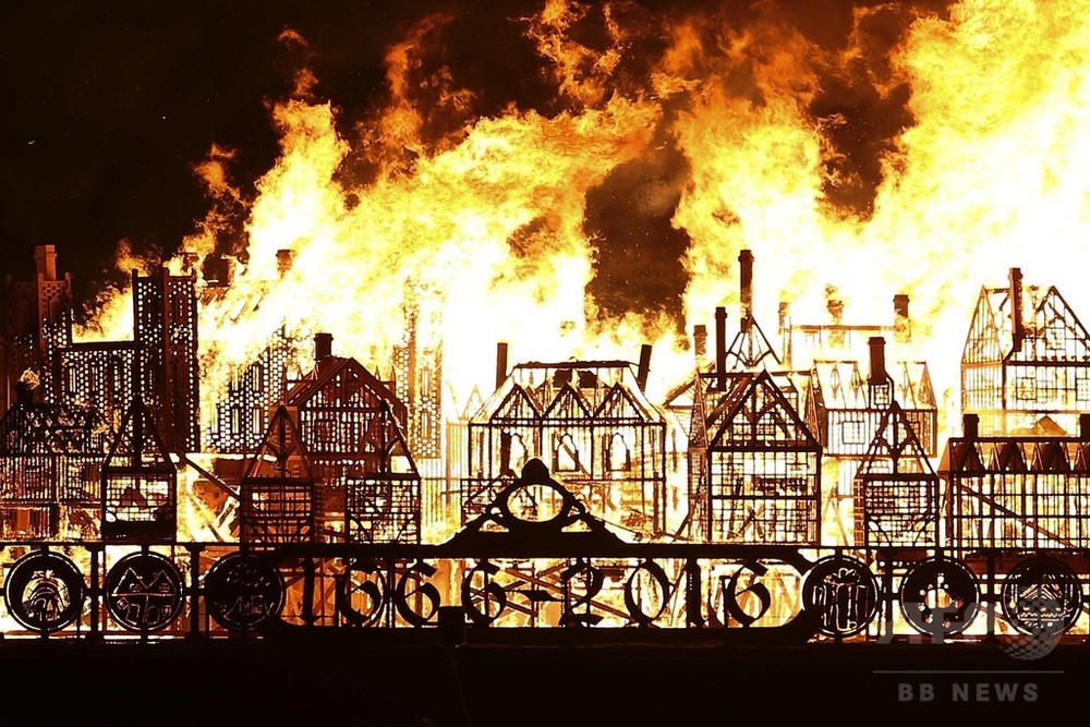 大火から350年 燃える17世紀ロンドンの街並み 写真18枚 国際ニュース Afpbb News