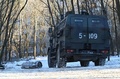 ウクライナ北部プリピャチで行われた軍事訓練（2022年2月4日撮影）。(c)Sergei Supinsky / AFP