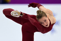 フィギュアスケート欧州選手権、女子シングル・ショートプログラム（SP）。演技に臨むジョージアのアナスタシヤ・グバノワ（2024年1月11日撮影）。(c)Daniel MIHAILESCU / AFP