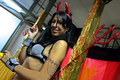 ブラジル・サンパウロ（Sao Paulo）の「第12回エロティカ・フェア（12th Erotika Fair）」に参加する女性（2008年4月19日撮影）。(c)AFP/Nelson Almeida