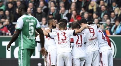 バイエルンがブンデス史上初の開幕9連勝！ミュラーが決勝点