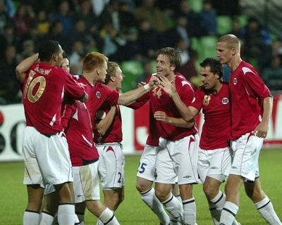 ＜サッカー 欧州選手権2008・予選＞ノルウェー モルドバに勝利