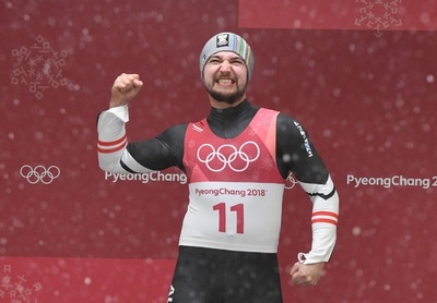 グライシャーがリュージュ男子1人乗りで金、平昌冬季五輪