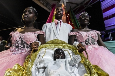 奴隷時代に由来、アフリカ系のクリスマス コロンビア