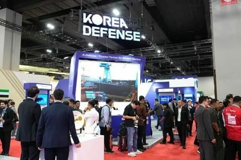 4月20～23日にマレーシアで開かれた防衛産業展示会「DSA 2026」に設けられた統合韓国館＝韓国防衛産業振興会提供(c)news1