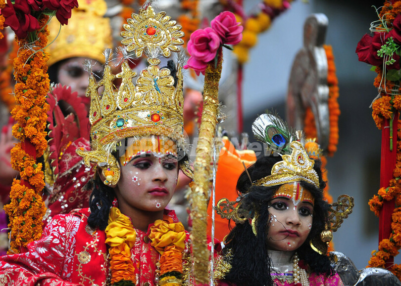 ヒンズー教ラーマ神の誕生祭、インド