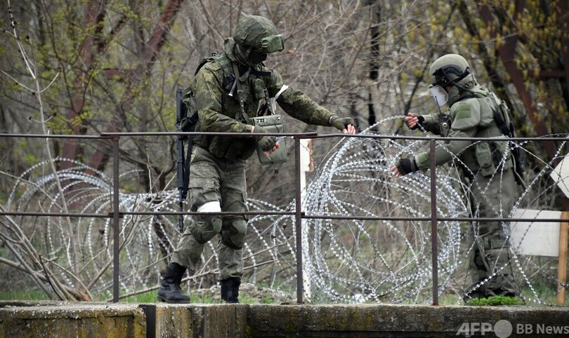 ロシア軍、親ロ派支配「ルガンスク共和国」公開