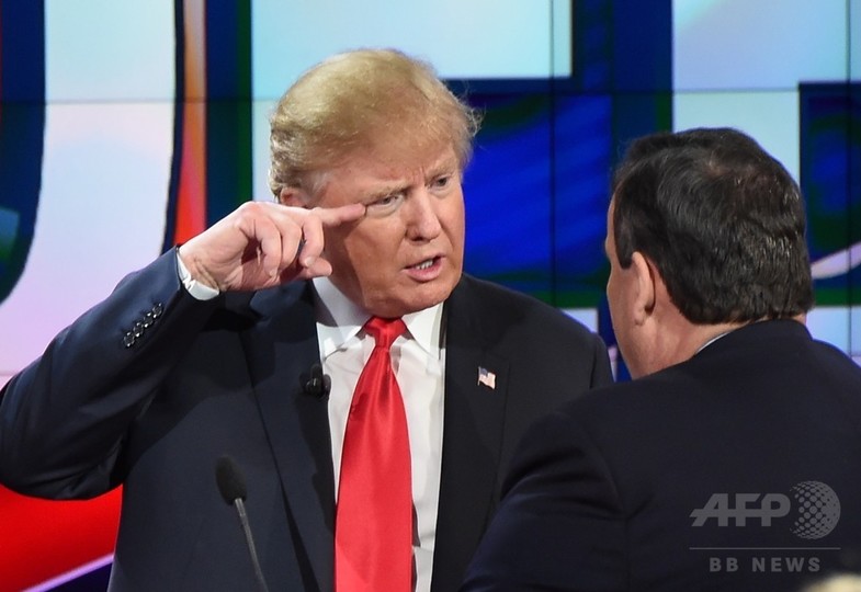 トランプ氏に批判集中、米共和党・大統領候補討論会 トランプ氏に批判集中、米共和党・大統領候補討論会