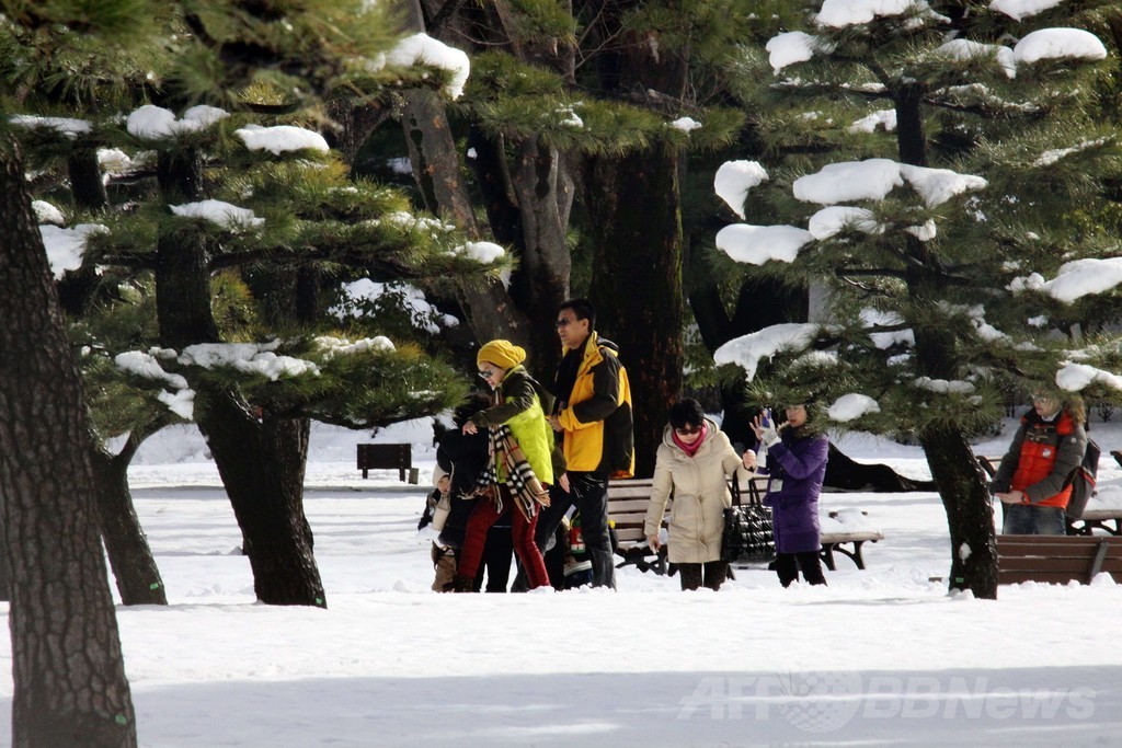 都心で45年ぶりの大雪、東北でも積雪増える