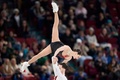 フィギュアスケート世界選手権、ペア・フリースケーティング（FS）。演技に臨むカナダのディアナ・ステラト・ドゥデク/マキシム・デシャン組（2024年3月21日撮影）。(c)Geoff Robins / AFP