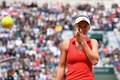 全仏オープンテニス、女子シングルス準々決勝。試合に臨むキャロライン・ウォズニアッキ（2017年6月6日撮影）。(c)AFP/CHRISTOPHE SIMON