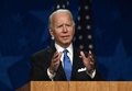 米民主党党大会の最終日に、同党の大統領候補の正式指名を受諾したジョー・バイデン前副大統領（2020年8月20日撮影）。(c)Olivier DOULIERY / AFP