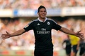 14-15スペイン1部リーグ第10節、グラナダ（Granada CF）対レアル・マドリード（Real Madrid）。得点を決め喜ぶレアル・マドリードのハメス・ロドリゲス（James Rodriguez、2014年11月1日撮影）。(c)AFP/JORGE GUERRERO