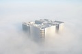 空から見た国家健康医療ビッグデータ北方センターのデータセンター棟（2020年1月9日撮影）。(c)Xinhua News