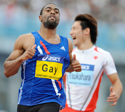 タイソン・ゲイ 10秒13で100メートルを制す、スーパー陸上