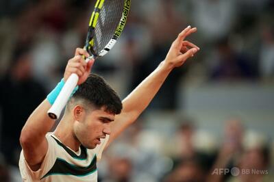 アルカラスが全仏OP16強 好調ムゼッティも4回戦へ