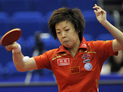 張怡寧 ストレートで勝利し2回戦へ、世界卓球