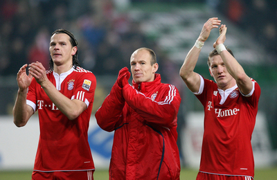 バイエルン ロッベンの3試合連続得点で首位に肉薄