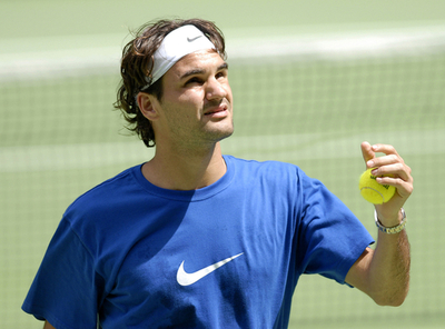 ＜テニス 07全豪オープン＞開幕を控え現地で練習を行うフェデラー - オーストラリア