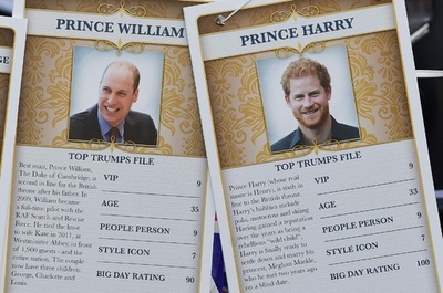 ヘンリー王子とメーガンさん成婚記念カードゲーム、最強はヘンリー王子？