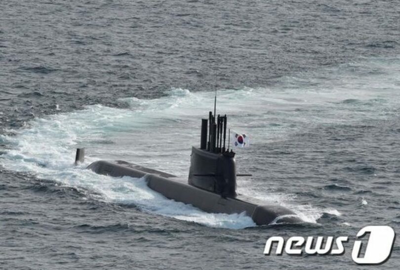 3000トン級海軍潜水艦「島山安昌浩（トサンアンチャンホ）」（海軍提供）(c)news1