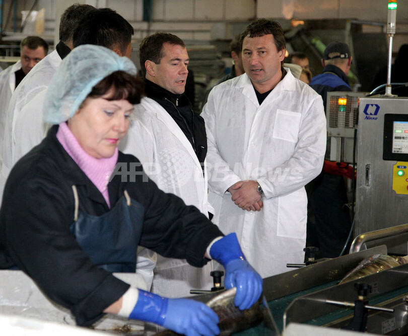 メドベージェフ露大統領、国後島を訪問