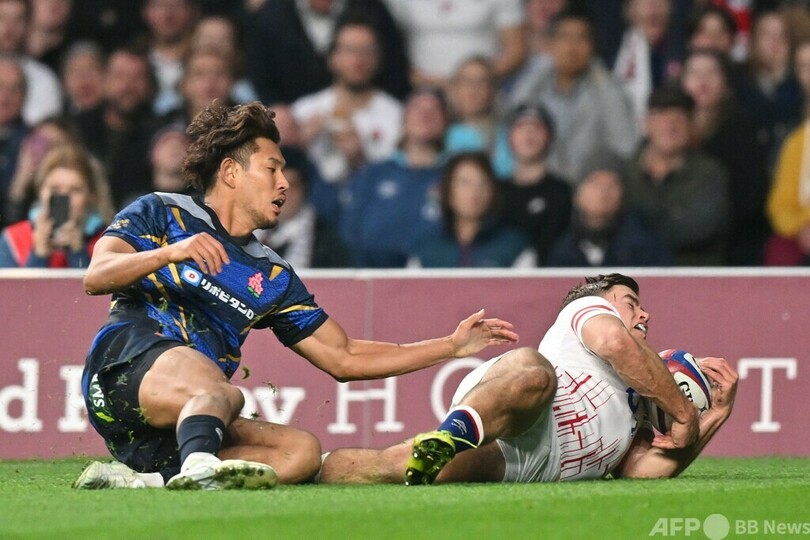 ラグビー、日本はイングランドに完敗 敵地で7トライ献上