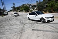 米カリフォルニア州ロサンゼルスのアンジェリーノハイツ地区で、スピンターンした車のタイヤ痕（2022年8月26日撮影）。(c)Patrick T. FALLON / AFP