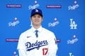 米大リーグ（MLB）、ロサンゼルス・ドジャースの入団会見に臨む大谷翔平（2023年12月14日撮影）。(c)Meg Oliphant/Getty Images/AFP