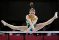 ベルギーのブリュッセル（Brussels）で開催された第29回女子体操欧州選手権大会（29th Women&apos;s Artistics Gymnastics European Championships）で撮影された選手たちの華麗な演技を写真でまとめた。

段違い平行棒で演技を披露するウクライナののナタリア・コノネンコ（Nataliya Kononenko、2012年5月13日撮影）。(c)AFP/JOHN THYS