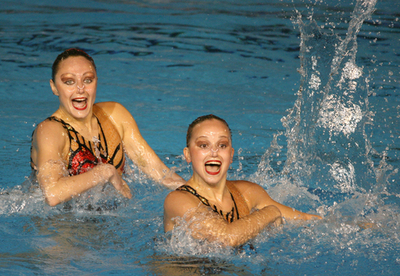 ＜第12回世界水泳選手権＞シンクロナイズドスイミング・デュエット、ダビドワ／エルマコワ組 予選を首位で終えて決勝へ - オーストラリア