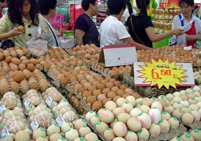 乾燥卵とフライドチキンからメラミン検出、中国から輸入