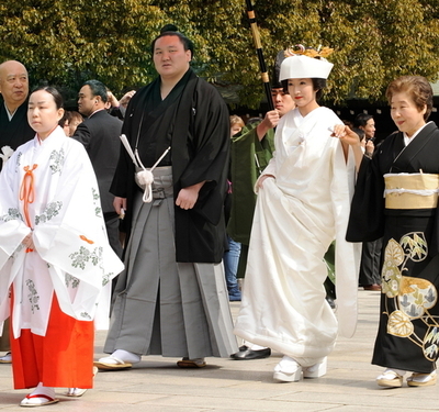 横綱白鵬が結婚式