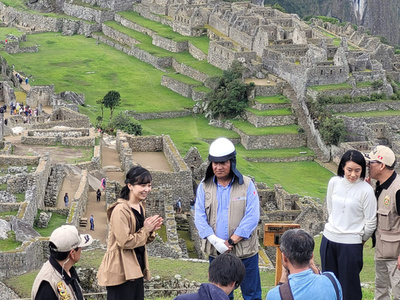 佳子さま、マチュピチュ遺跡を視察