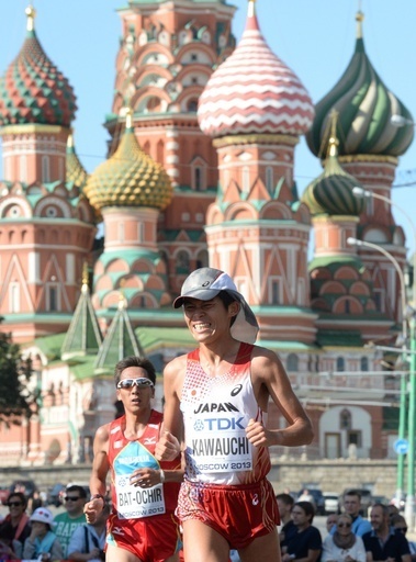 中本が男子マラソン5位入賞、第14回世界陸上