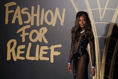 ナオミ・キャンベル「Fashion For Relief」英・ロンドンで開催