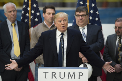 「米国を第一に」トランプ氏が外交方針 日本の核保有否定せず